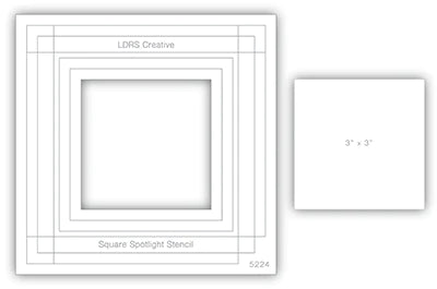 Spotlight 6x6 Stencil - Square