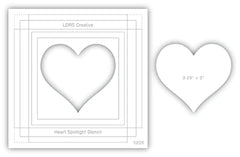 Spotlight 6x6 Stencil - Heart