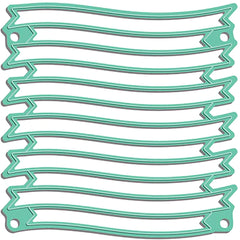 Sentiment Stack Wave Ribbon Coordinating Die