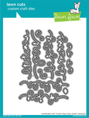 Winter Big Scripty Words Dies