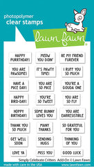 Simply Celebrate Critters Add On Clear Stamps