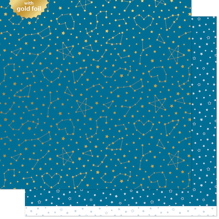 Twinkling Navy 12"x12" Patterned Paper