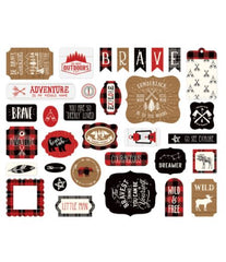 Little Lumberjack Cardstock Ephemera Pack