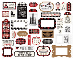 Little Lumberjack Frames & Tags Ephemera Pack