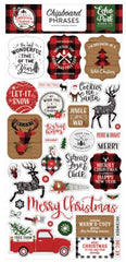 A Lumberjack Christmas Chipboard Phrases