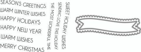 Season's Greetings Stamp & Die Set