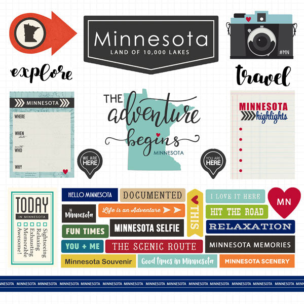 Minnesota Adventure Stickers