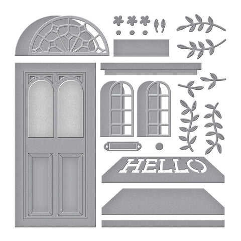 Open House Door Base Etched Dies