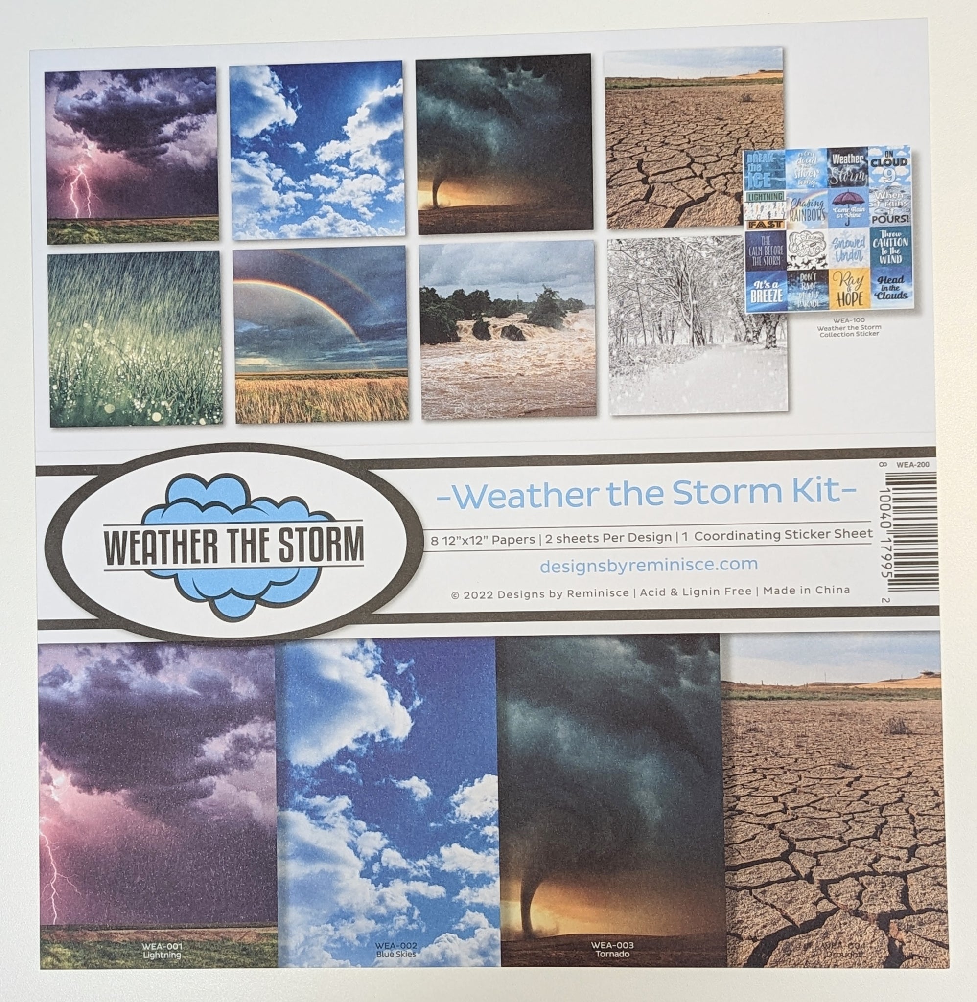 Weather the Storm 12x12 Patterned Paper Collection Kit
