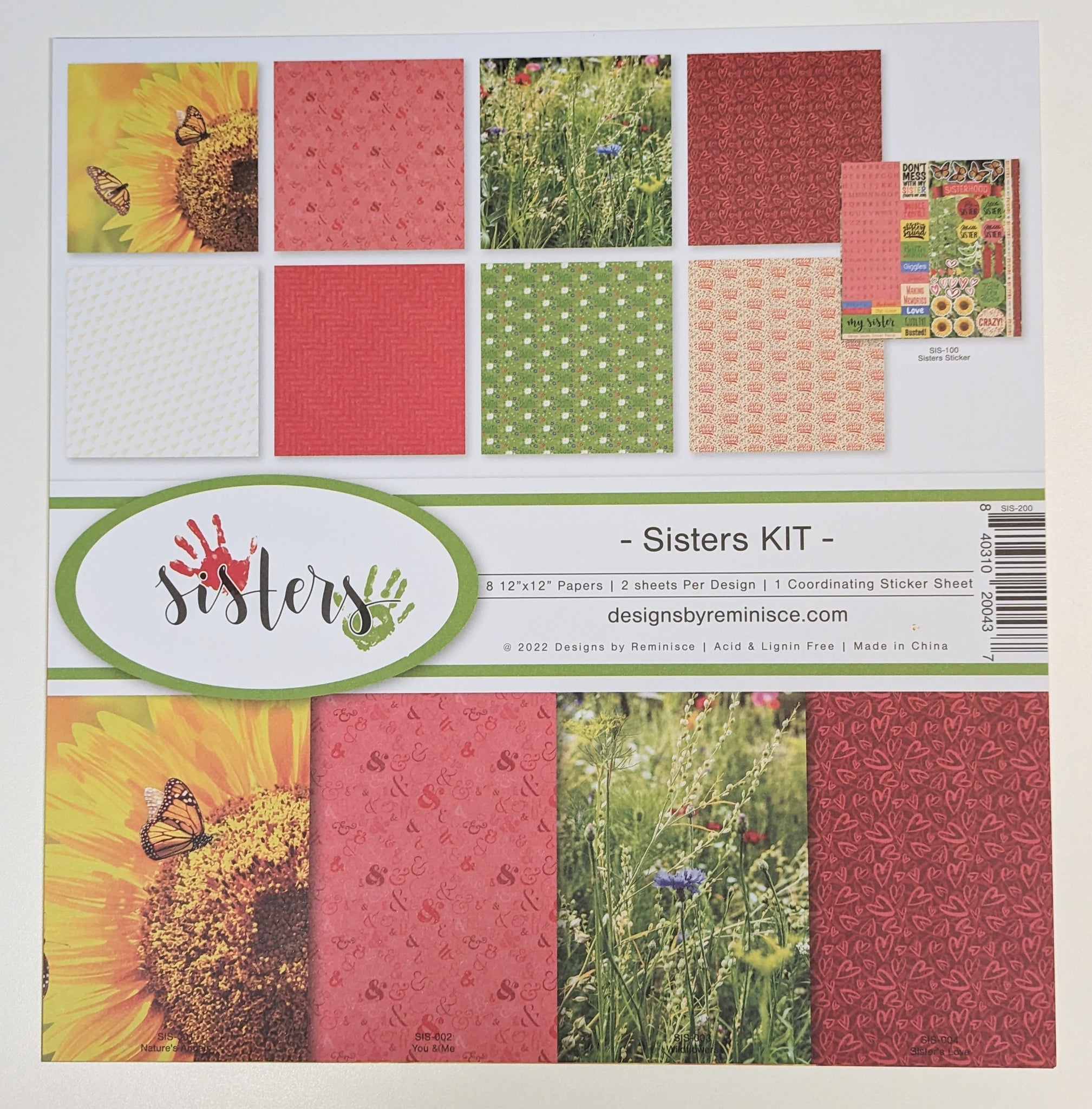 Sisters 12x12 Patterned Paper Collection Kit