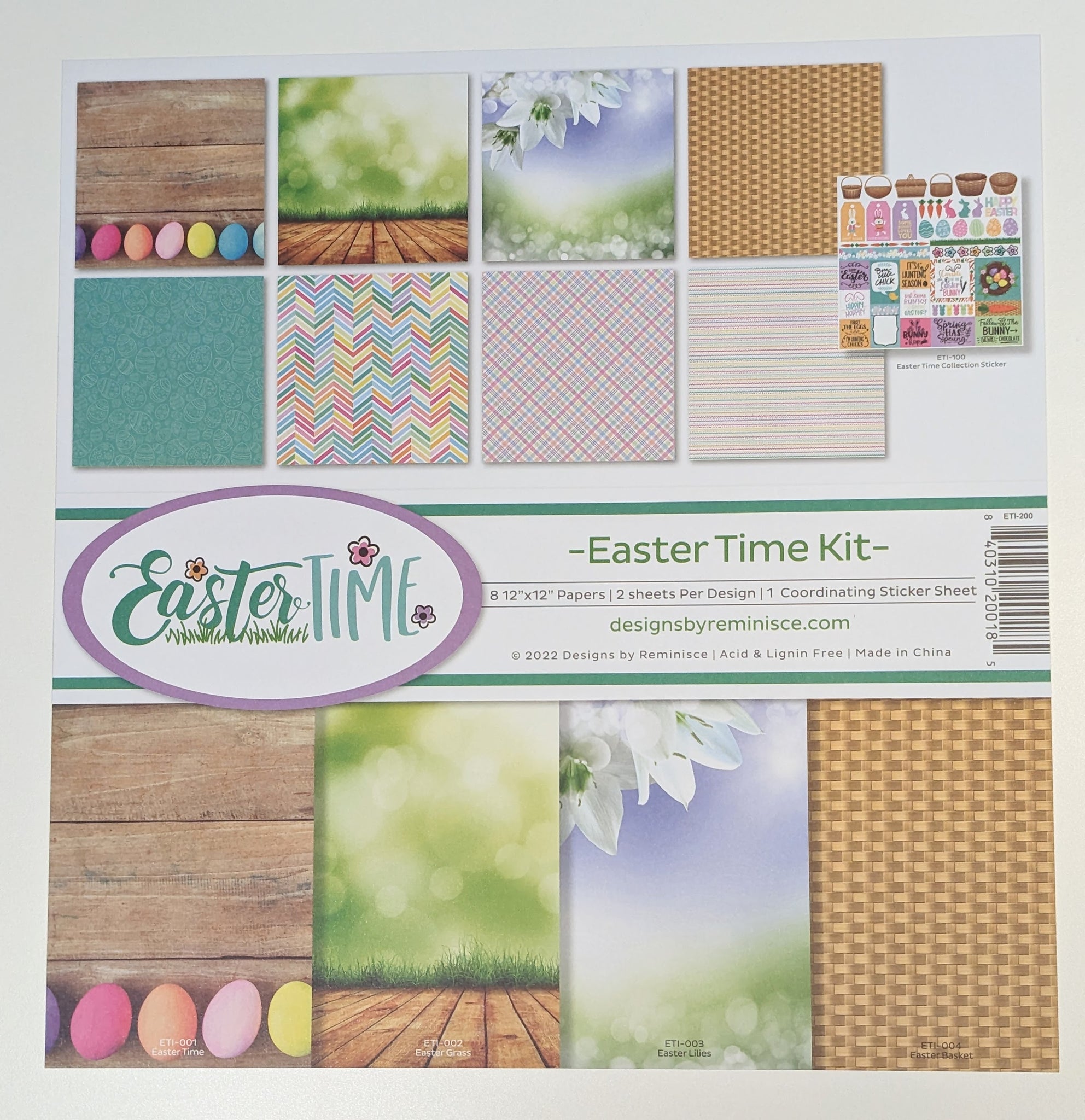 Easter Time 12x12 Patterned Paper Collection Kit