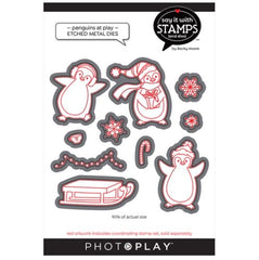 Say It with Stamps - Penguins At Play Die Set