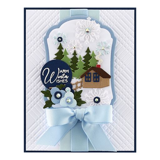 Winter Label Motifs Etched Dies