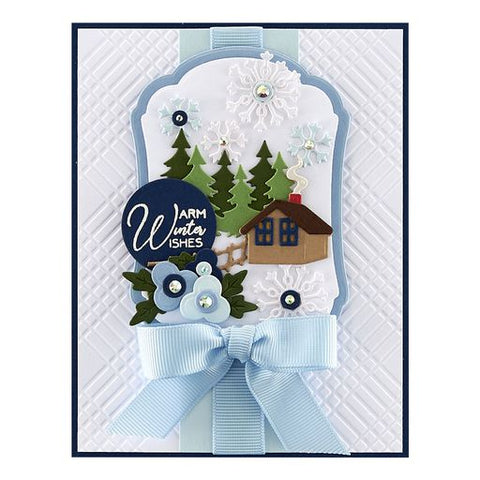 Winter Label Motifs Etched Dies