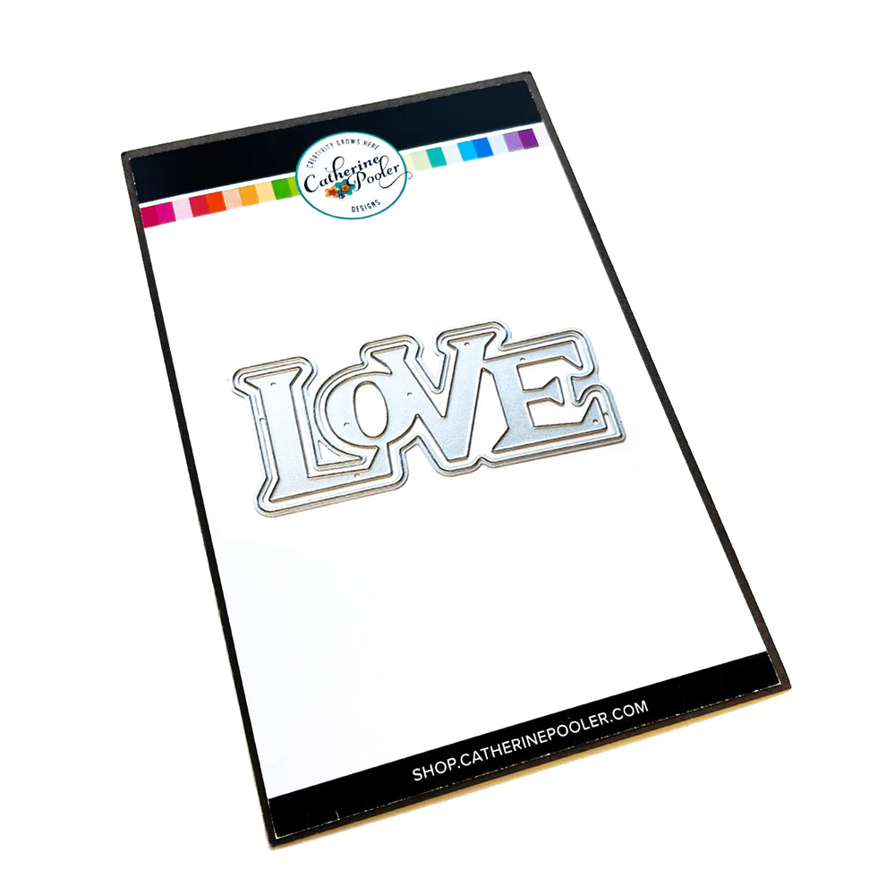 Retro Love Word Dies