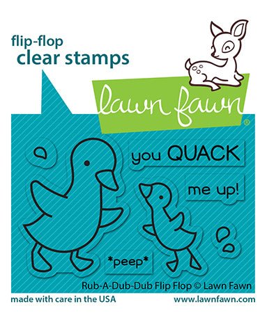 Rub-A-Dub-Dub Flip Flop Stamp