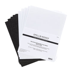 Pop-Up Die Cutting Glitter Foam Sheets - Black & White