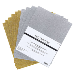 Pop-Up Die Cutting Glitter Foam Sheets - Gold & Silver