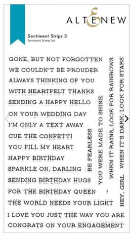 Sentiment Strip 3 Stamp Set