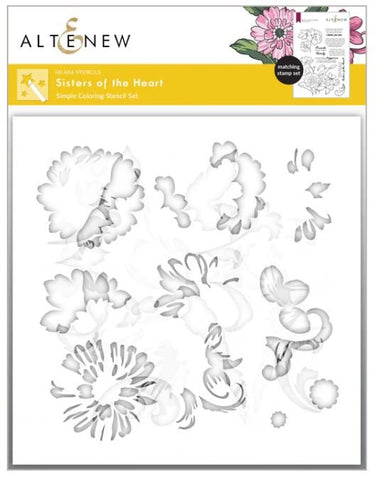 Sisters of the Heart Simple Coloring Stencil Set