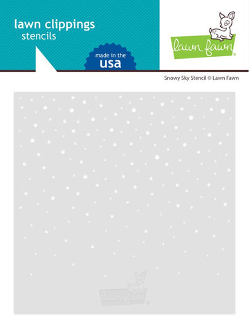 Stencil - Snowy Sky