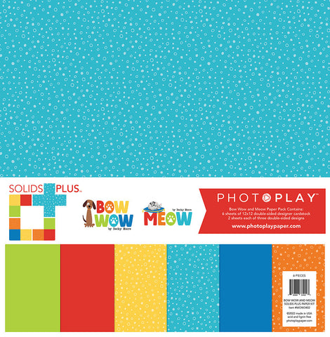 Bow Wow & Meow Solids+ Paper Pack