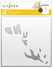 Whimsical Peony Simple Coloring Stencil