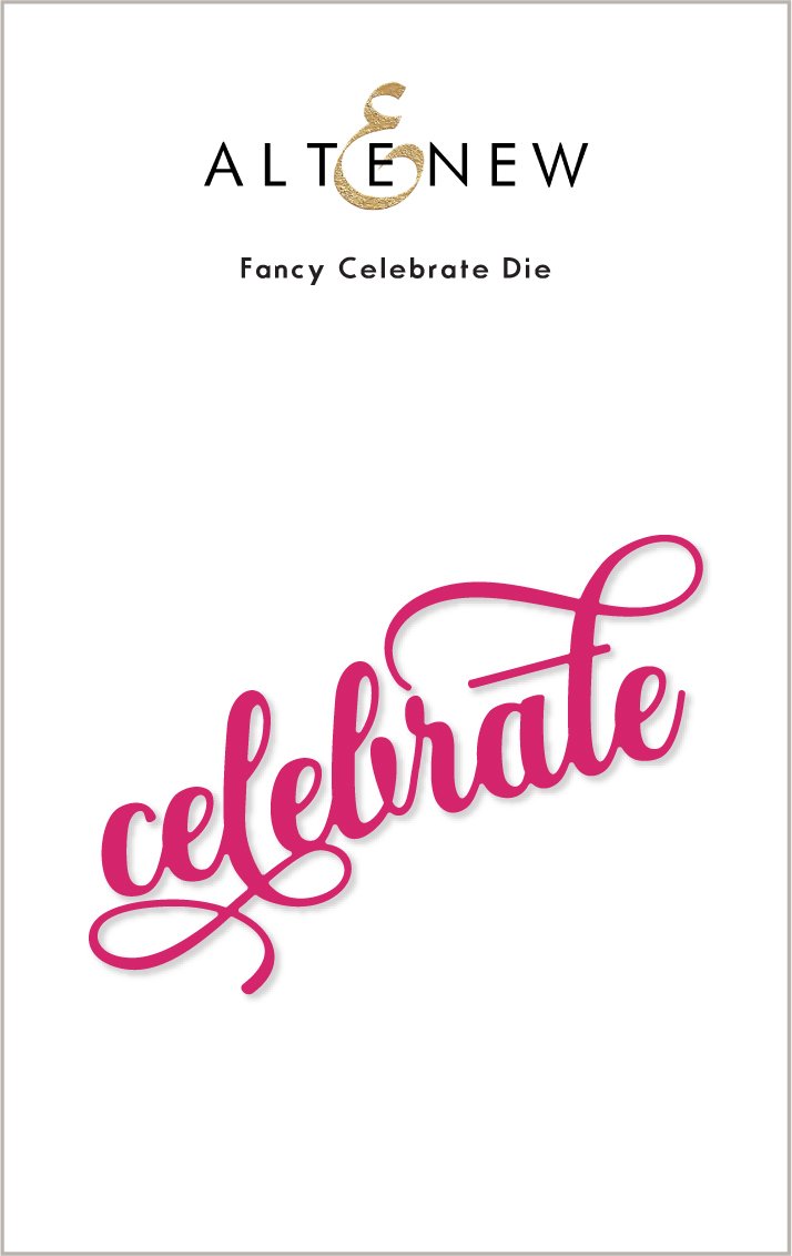 Fancy Celebrate Word Die