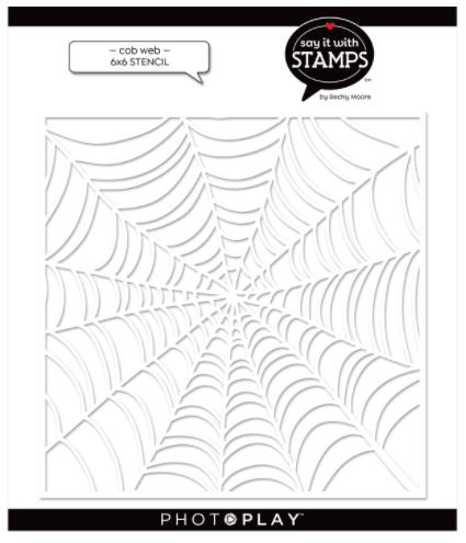 Say It with Stamps - Cobweb Stencil