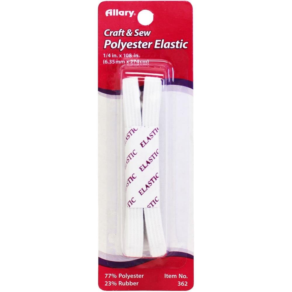 Elastic - .25"X3yd White
