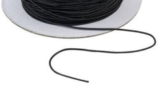 Black Braided Elastic Cord 0.625