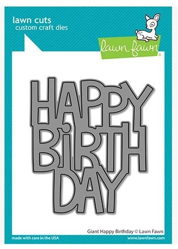 Giant Happy Birthday Lawn Cuts Die