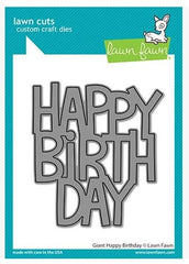 Giant Happy Birthday Lawn Cuts Die