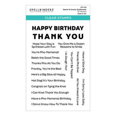 Sweet & Savory Sentiments Clear Stamps