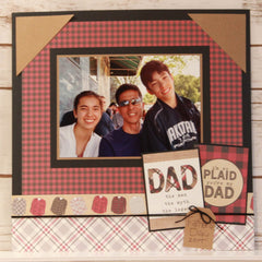 Plaid Dad 12x12 Layout Kit
