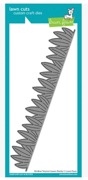 Tropical Leaves Border - Slimline